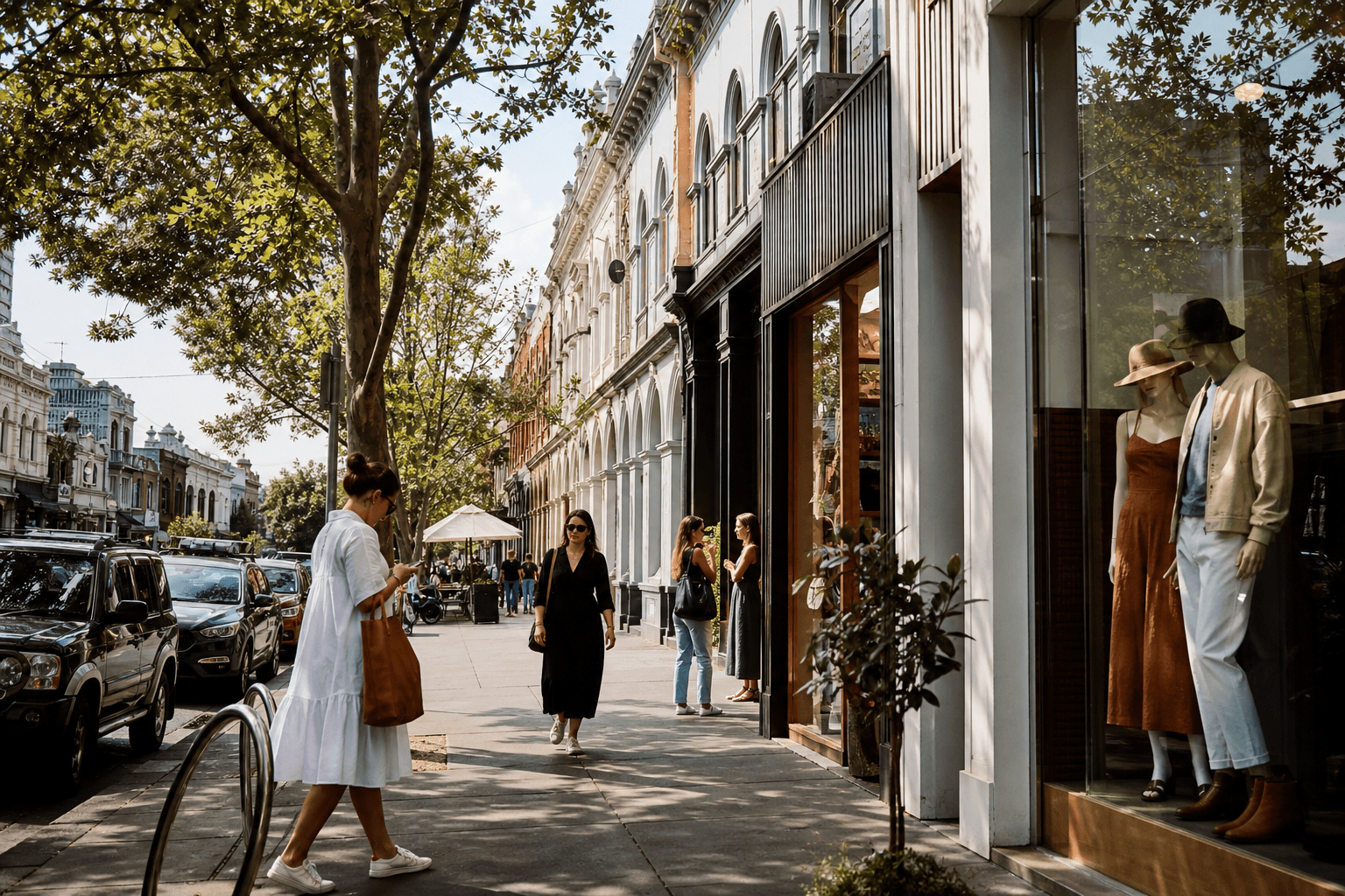Boutique shopping in Prahran